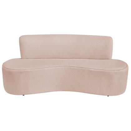 Imagem de Kit Sofá Curvo Amsterdã 180cm e Poltrona Luiza Max Suede