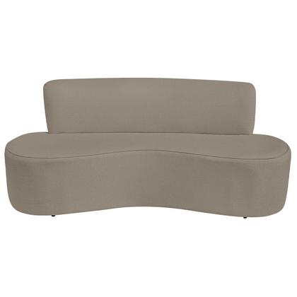 Imagem de Kit Sofá Curvo Amsterdã 180cm e Poltrona Luiza Max Suede