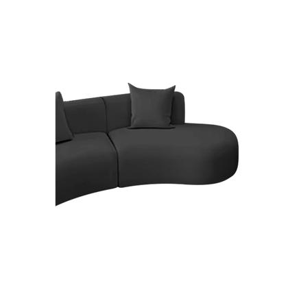 Imagem de Kit Sofá Modular 4 Lugares 360cm Moderno Curvo Orgânico Duna Linho