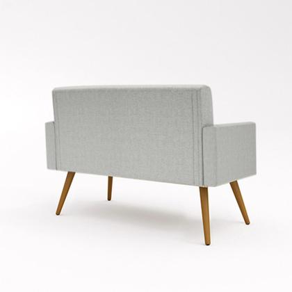 Imagem de Kit Sofá Namoradeira + 2 Poltronas Decorativas Tecido Linho