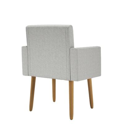 Imagem de Kit Sofá Namoradeira + 2 Poltronas Decorativas Tecido Linho