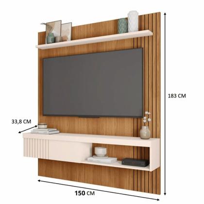 Imagem de Kit Sofás Sandero 2 e 3 Lugares Paraná com Painel TV 55 Esmeralda Caemmun