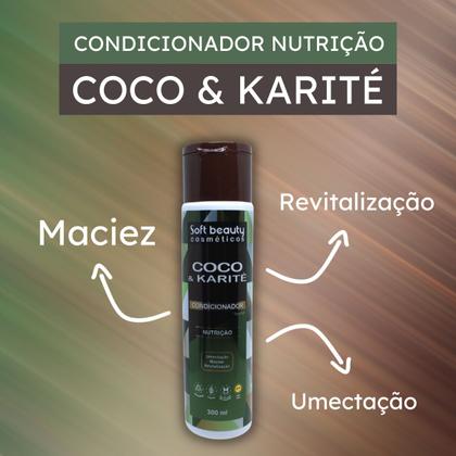 Imagem de Kit Soft Beauty Coco e Karité Shampoo Condicionador Máscara