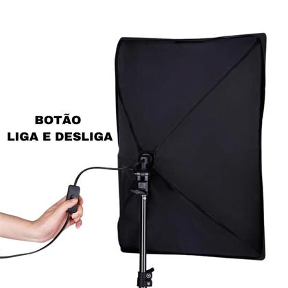 Imagem de Kit Soft Box Estúdio Luz Continua E27