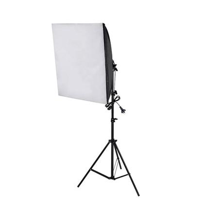 Imagem de Kit Softbox 60x60 com Soquete Quadruplo e Tripé Greika