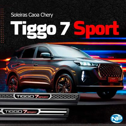 Imagem de Kit Soleira Aço Escovado NP - Protetor Premium 7X Sport