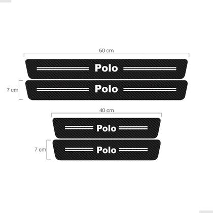 Imagem de Kit Soleira de Porta Para Polo Fibra de Carbono Protetora