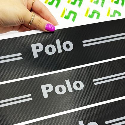 Imagem de Kit Soleira de Porta Para Polo Fibra de Carbono Protetora