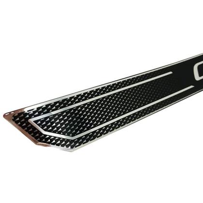 Imagem de Kit Soleira Diamante Onix Prisma Joy Com Protetor De Porta