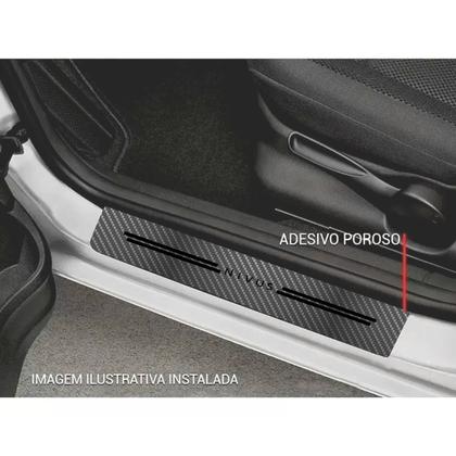Imagem de Kit Soleira Protetora Porta Premium Black Carbono - Nivus