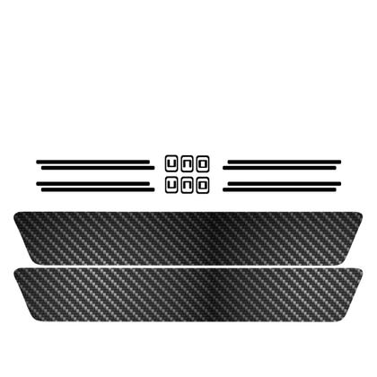 Imagem de Kit Soleira Protetora Porta Premium Black Carbono - Uno 2 PT