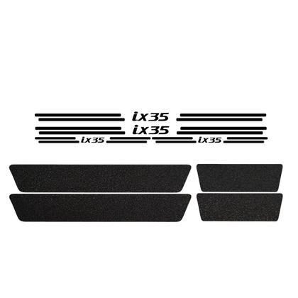 Imagem de Kit Soleira Protetora Porta Premium Black PVC - Ix35
