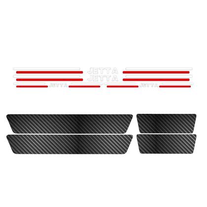 Imagem de Kit Soleira Protetora Porta Premium Red Carbono - Jetta