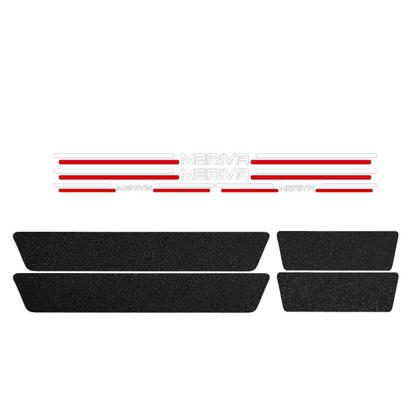 Imagem de Kit Soleira Protetora Porta Premium Red PVC  -  Meriva