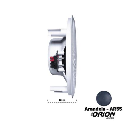 Imagem de Kit Som Ambient Receiver Bt 1002+4 Arandelas Teto Gessopreta