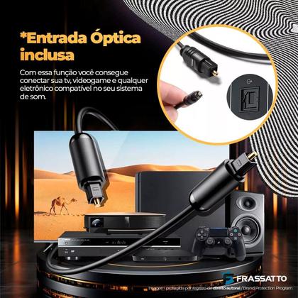 Imagem de Kit Som Ambiente Bluetooth Area Gourmet Conexão Optical Tv Spotify + 4 Arandelas Embutir Jbl