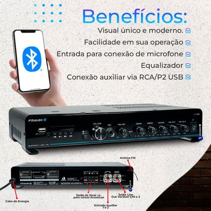 Imagem de Kit Som Ambiente Embutir Teto Jbl 10 Arandelas Retangular + Receiver Slim Bluetooth Usb Sd Controle