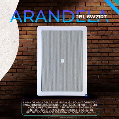 Imagem de Kit Som Ambiente Embutir Teto Jbl 8 Arandelas Retangular + Receiver Slim Bluetooth Usb Sd Controle