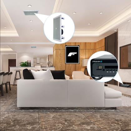 Imagem de Kit Som Ambiente Hotel Sala Home 8 Arandelas Jbl + Amplificador Bluetooth Entrada Tv Slim 3700