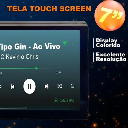 Imagem de Kit Som Automotivo Mp5 2Din Carplay e 4 Alto Falantes 6 Jbl