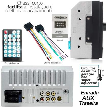 Imagem de Kit Som Automotivo Mp5 2Din Carplay e 4 Alto Falantes 6 Jbl