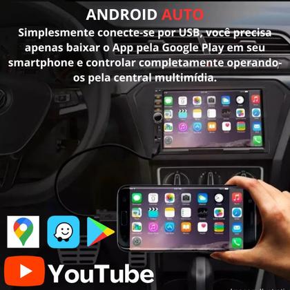 Imagem de Kit Som Automotivo Mp5 2Din Carplay e 4 Alto Falantes 6 Jbl