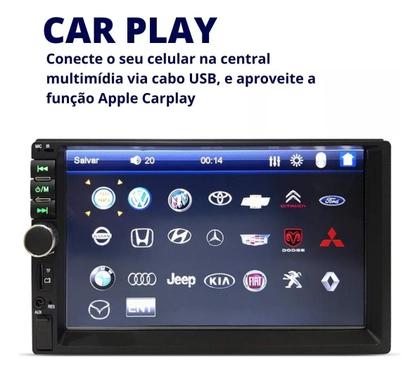 Imagem de Kit Som Automotivo Mp5 2Din Carplay e 4 Alto Falantes 6 Jbl