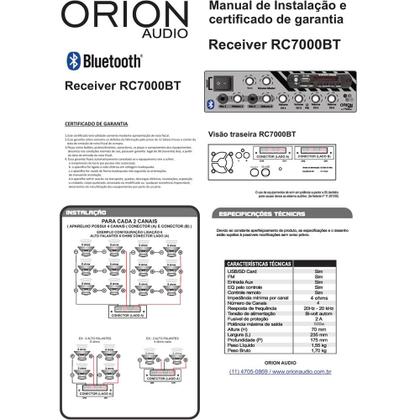 Imagem de Kit Som Residencial Amplificador + 4 Caixas De Som Orion 70w