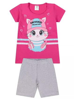 Imagem de Kit Sortido 10 Peças de Roupas Infantil Menina Conjunto Ciclista menina infantil 5 conjuntos