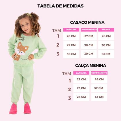 Imagem de Kit Sortido 4 Peças Moletom Roupa De Bebê Menina Infantil Inverno 2 Casacos 2 Calças Tamanhos 6 Meses a 24 Meses