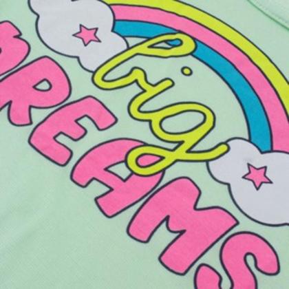 Imagem de Kit Sortido 4 Peças Pijama Infantil Menina - 2 Camisetas + 2 Bermudas