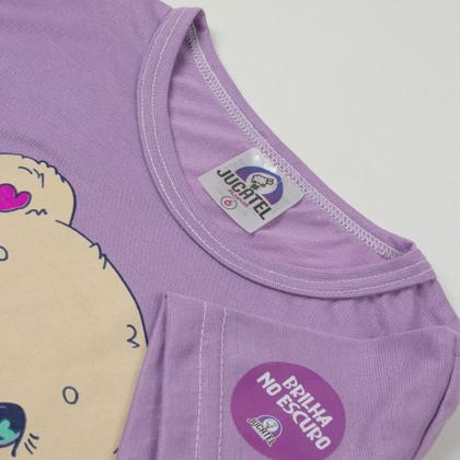 Imagem de Kit Sortido 4 Peças Pijama Infantil Menina - 2 Camisetas + 2 Bermudas