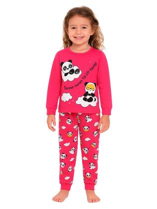 Imagem de Kit Sortido 6 Peças Pijama Comprido Infantil Menina bebê 3 Camisas 3 Calças Kit com 3 Pijamas longo e Roupa bebê Menina