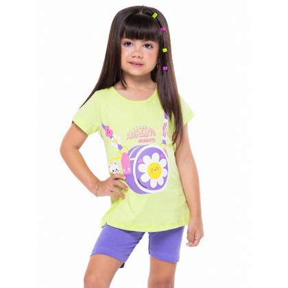 Imagem de Kit Sortido conjunto bebê 6 Peças de Roupas Bebê Menina Conjunto Ciclista Roupas Bebê Menina