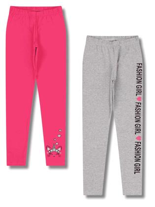 Imagem de Kit Sortido de 3 Calças Leggings de Cotton para Meninas Legging Menina conforto