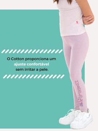 Imagem de Kit Sortido de 3 Calças Leggings de Cotton para Meninas Legging Menina conforto