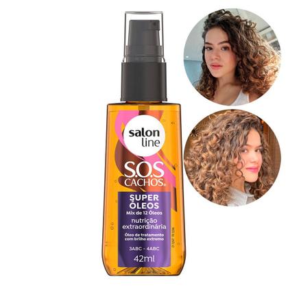 Imagem de Kit SOS Cachos com Super Óleos 42ml e Óleo de Coco 42ml Salon Line