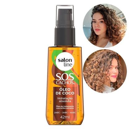 Imagem de Kit SOS Cachos com Super Óleos 42ml e Óleo de Coco 42ml Salon Line