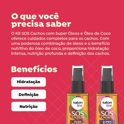 Imagem de Kit SOS Cachos com Super Óleos e Óleo de Coco