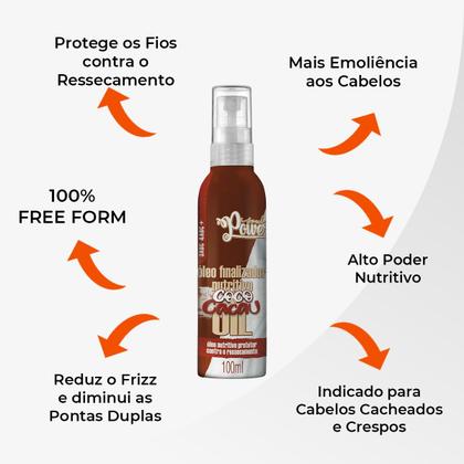 Imagem de Kit Soul Power Coco E Cacau Cr. De Pentear 500ml + Óleo Finalizador 100ml