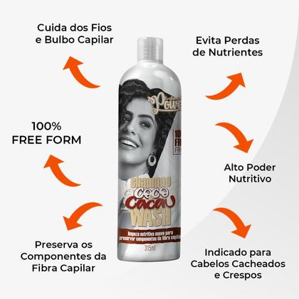 Imagem de Kit Soul Power Coco E Cacau Sh + Cond + Cr Pentear 800g