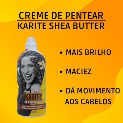 Imagem de Kit Soul Power Karite Shea Sh Cond Creme de Pentear 500g