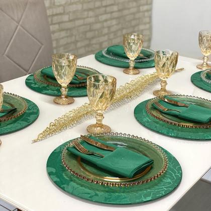 Imagem de Kit Sousplat com Guardanapos Jacquard 