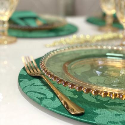 Imagem de Kit Sousplat com Guardanapos Jacquard 