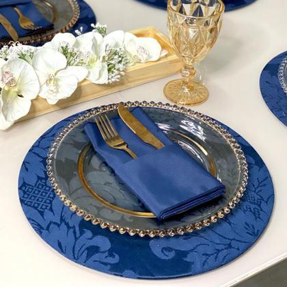 Imagem de Kit Sousplat com Guardanapos Jacquard 