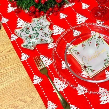 Imagem de Kit Sousplat Completo Com Trilhos de Mesa de Natal Natalino