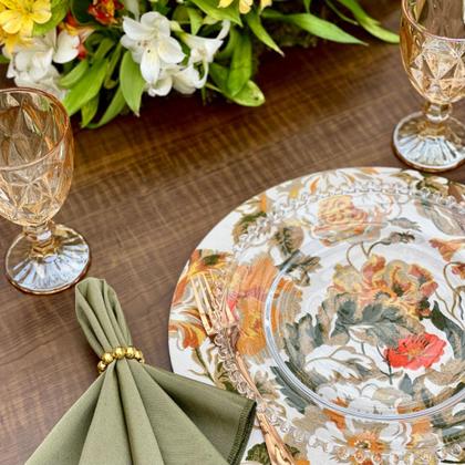 Imagem de Kit Sousplat Completo Dia das Mães Especial Mesa Posta Com Guardanapos e Pg