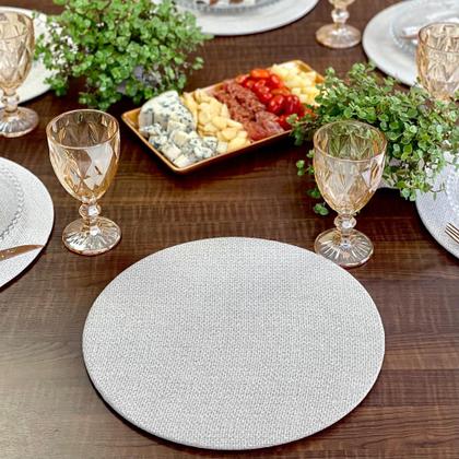 Imagem de Kit Sousplat Completo Fendi Mesa Posta Rústica Luxuosa