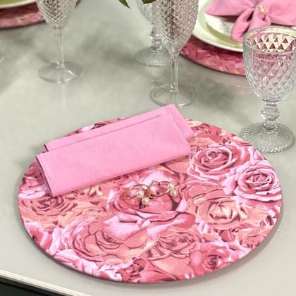 Imagem de Kit Sousplat Completo Mesa Posta de Dia das Mães Especial Com Guardanapos e Pg