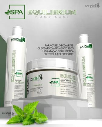 Imagem de Kit Spa Equilibrium Home Care Souple Liss Cabelos Oleosos
